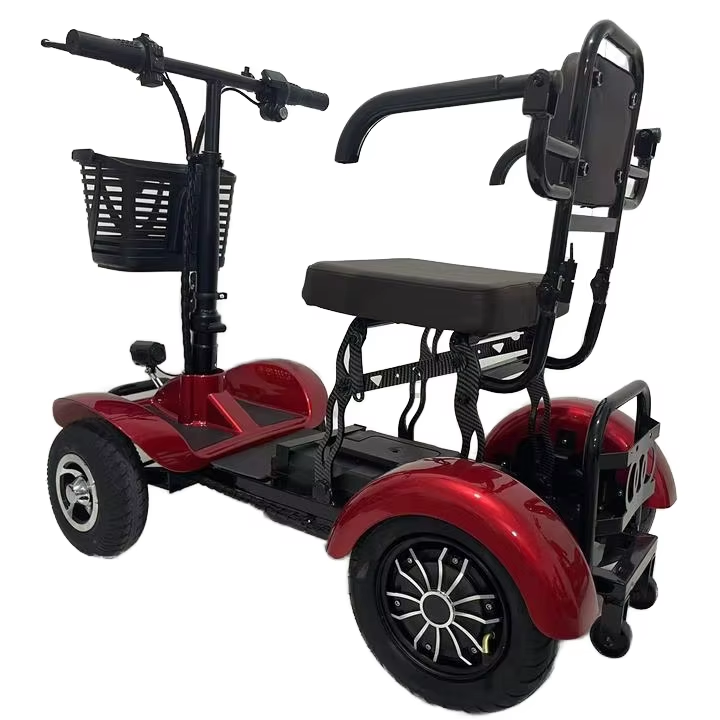 48V Electric Mobility Scooter for Elderly and Handicapped Foldable and Light Weight Open Body 4-Wheel Design